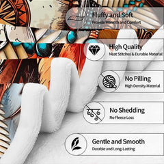 Graphic overview of Southwestern tribal blanket features and visual characteristics.