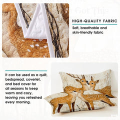 Personalized Wildlife Deer Comforter with Buck