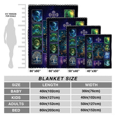 Celestial Tree of Life throw blanket arranged over modern bed beneath starry ambient lighting