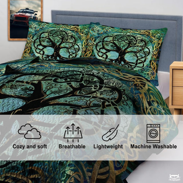 Folklore Tree of Life in Celtic Knot Quilt