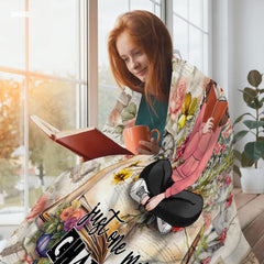 Jeminise Customized Reading Blanket for Book Lovers, Personalized Daughter Gift