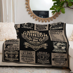 thematic accent-up of vintage typography ribbons and cross with wings illustration on decorative bedding.