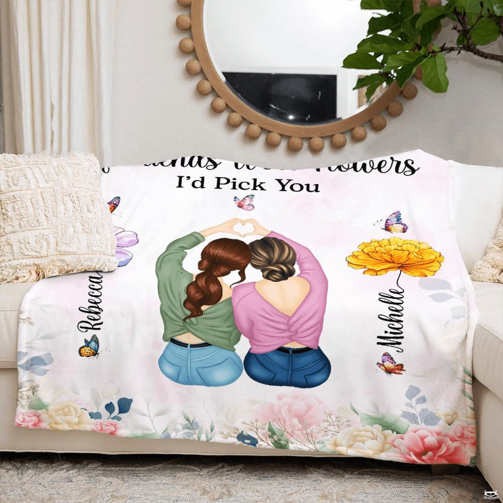 Charming bedroom styling featuring the Jeminise friendship watercolor bedding set.