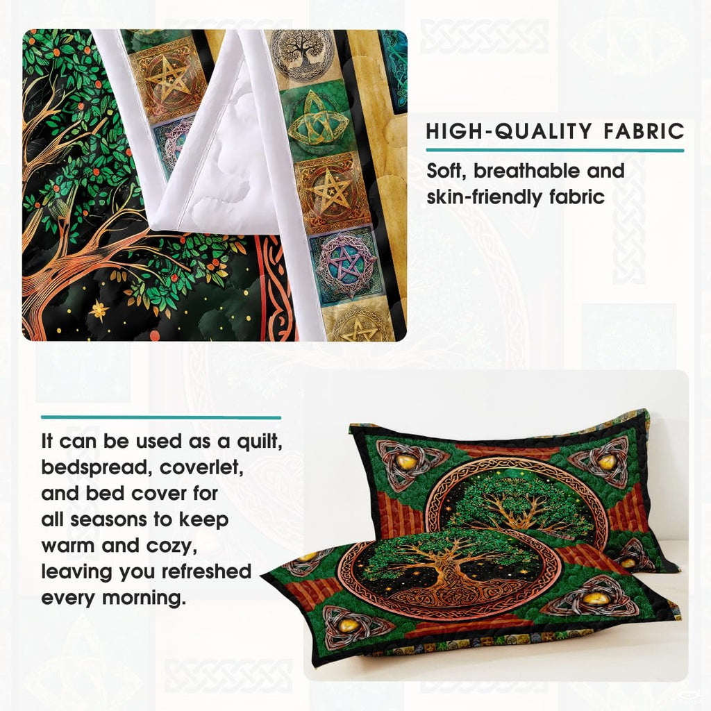 Personalized Celtic Tree of Life Quilt Quilt Sets