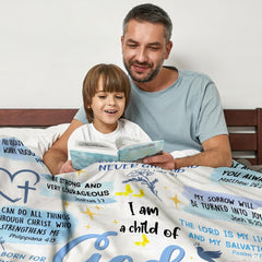 Faith-inspired watercolor dove artwork displayed in an indoor family bedroom setting