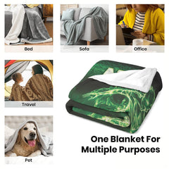 Complete soccer graphic theme bedding set coordinating with boys sports bedroom furniture.