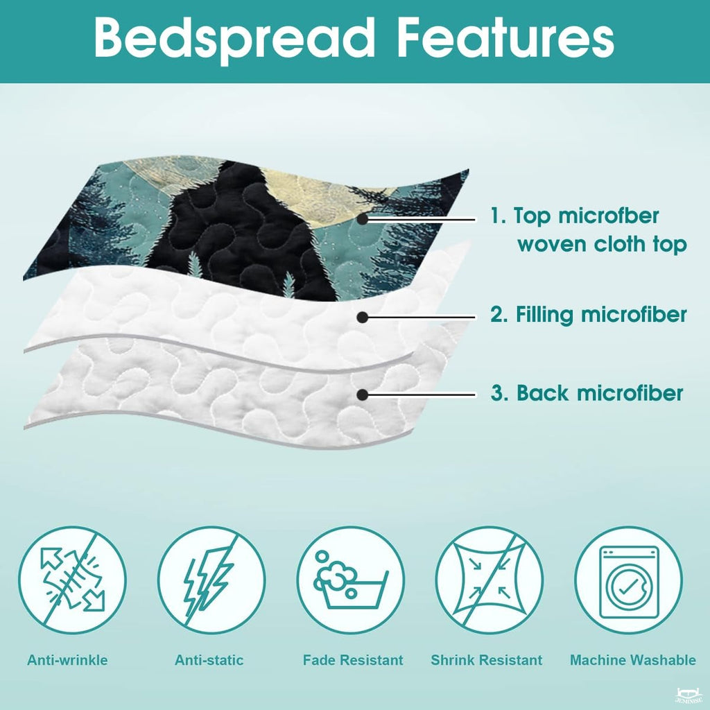 Personalized Bigfoot by Campfire Bedding Quilt Sets