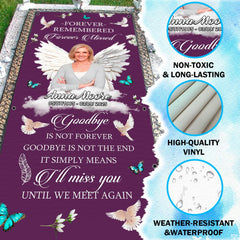 Infographic displaying heavy-duty vinyl durability, weather resistance, and tear strength