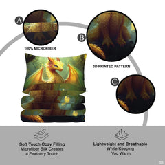 Golden dragon bedding feature infographic