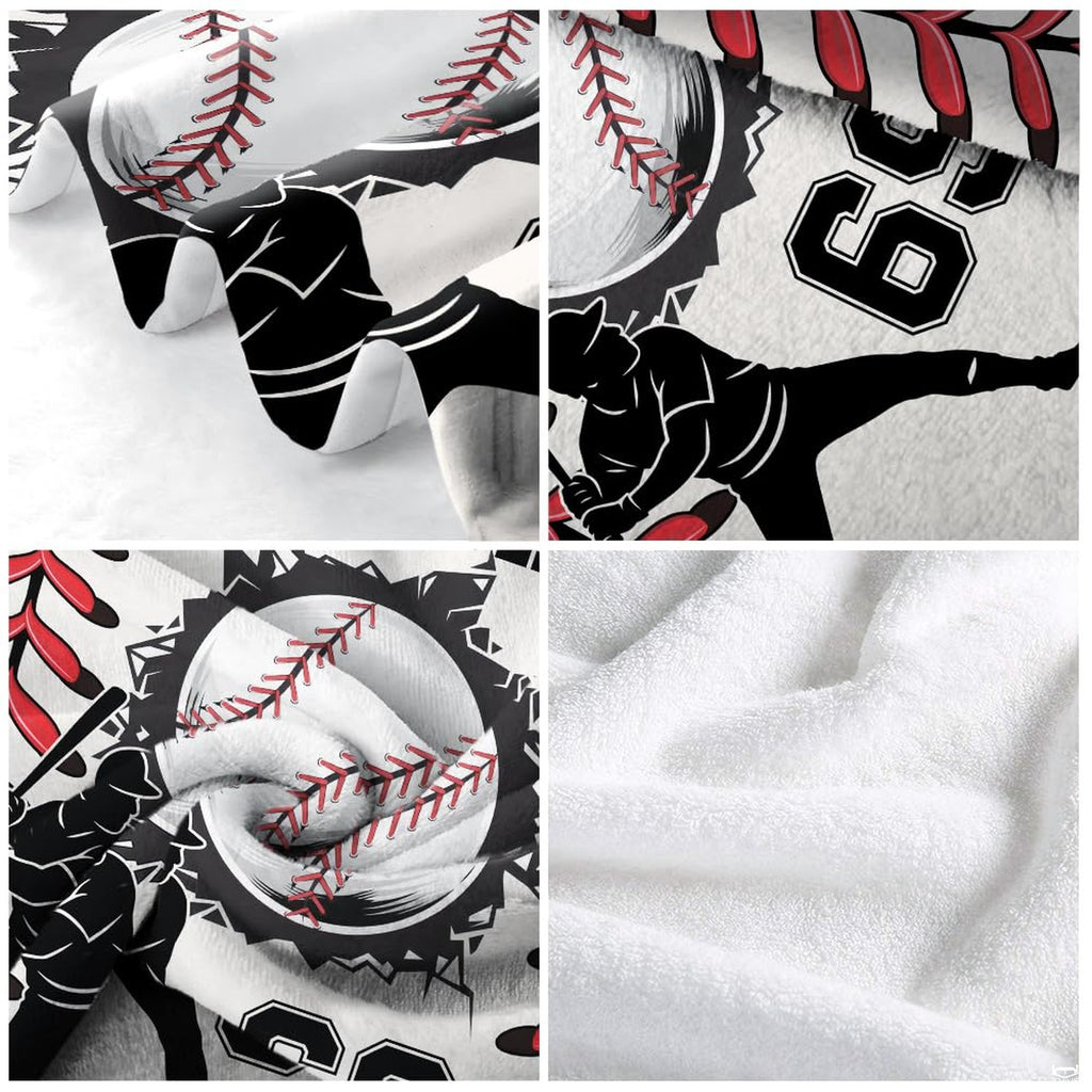 Baseball player silhouette with fractured ball and red lacing tracks, view 6.