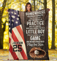 Custom Name Catcher Batter Baseball Baseball Throw, Baseball Blanket Gift Baseball Bedding Gift for Adult, Christmas New Years Gift for Baseball Player, Pitcher Gift (Baseball Design 11)
