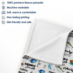 Lake angler rowboat tackle lures blanket full flat lay display