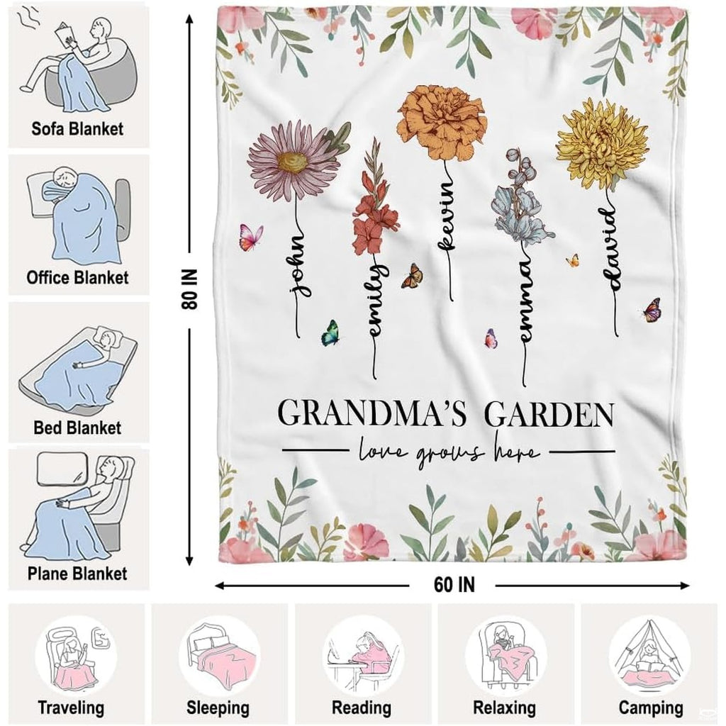 Overhead perspective of botanical meadow drape across reading lounger