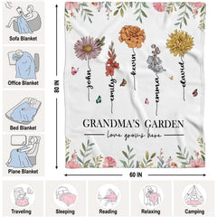 Overhead perspective of botanical meadow drape across reading lounger