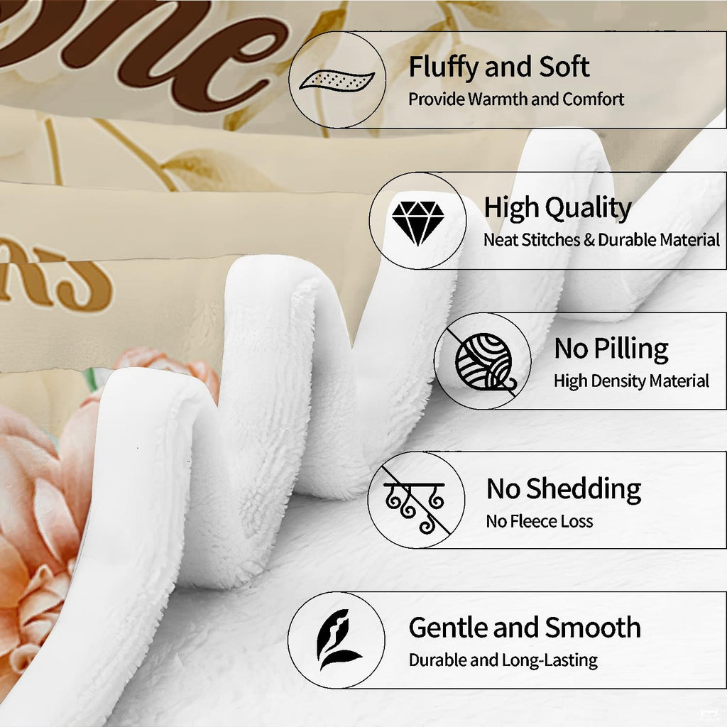 Lifestyle scene showcasing the decorative horoscope throw blanket.
