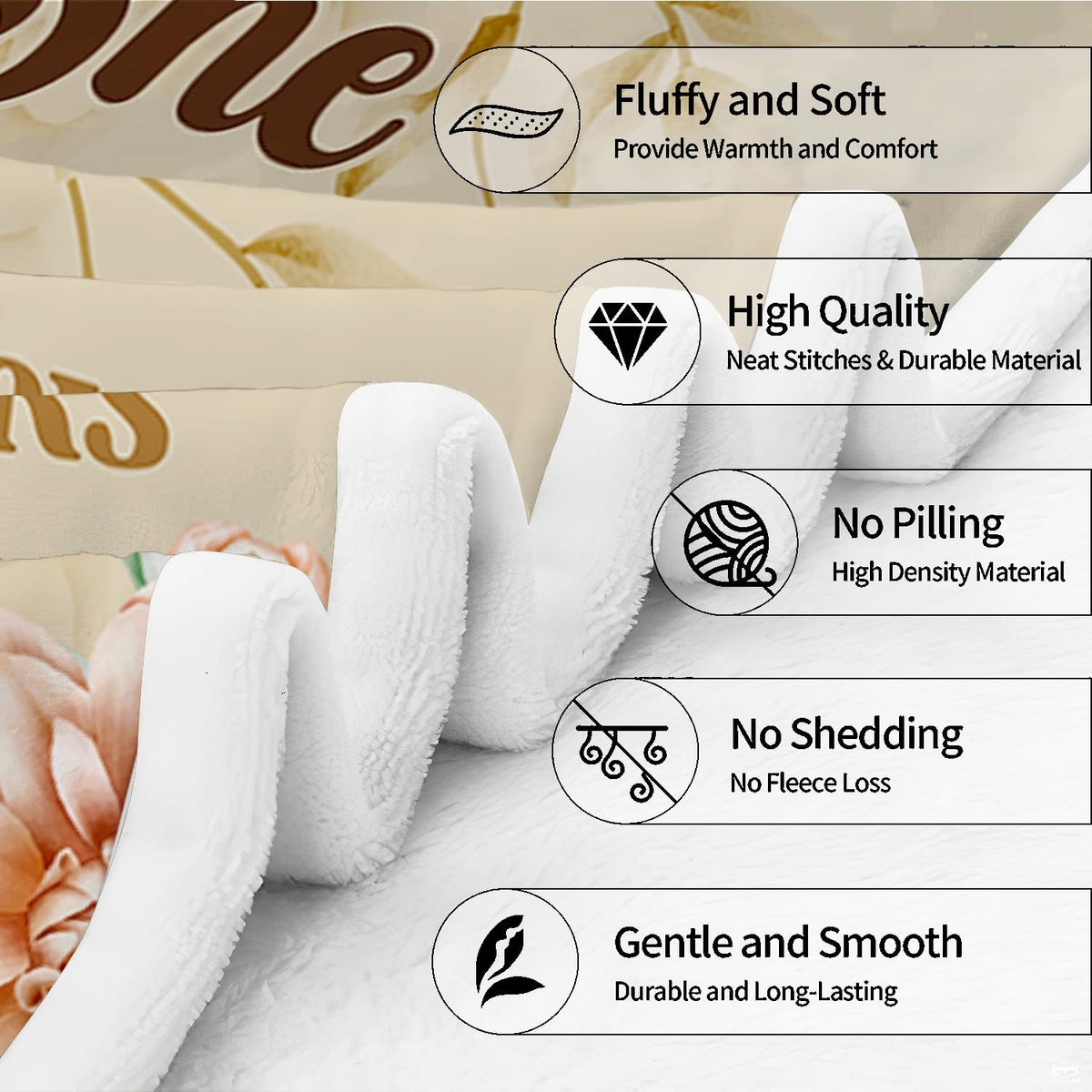 Lifestyle scene showcasing the decorative horoscope throw blanket.