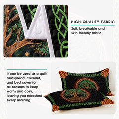Personalized Colorful Yggdrasil Tree of Life Quilt Sets