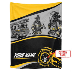 Folded presentation presenting crisp yellow accents and detailed line work on Blanket.
