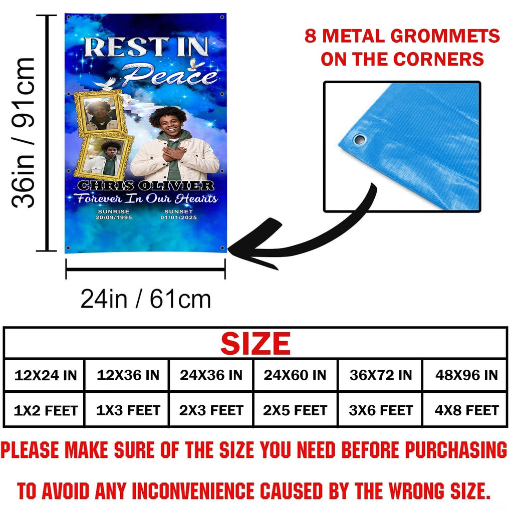 Proportion guide outlining rectangular display dimensions for the blue celestial tribute blanket.