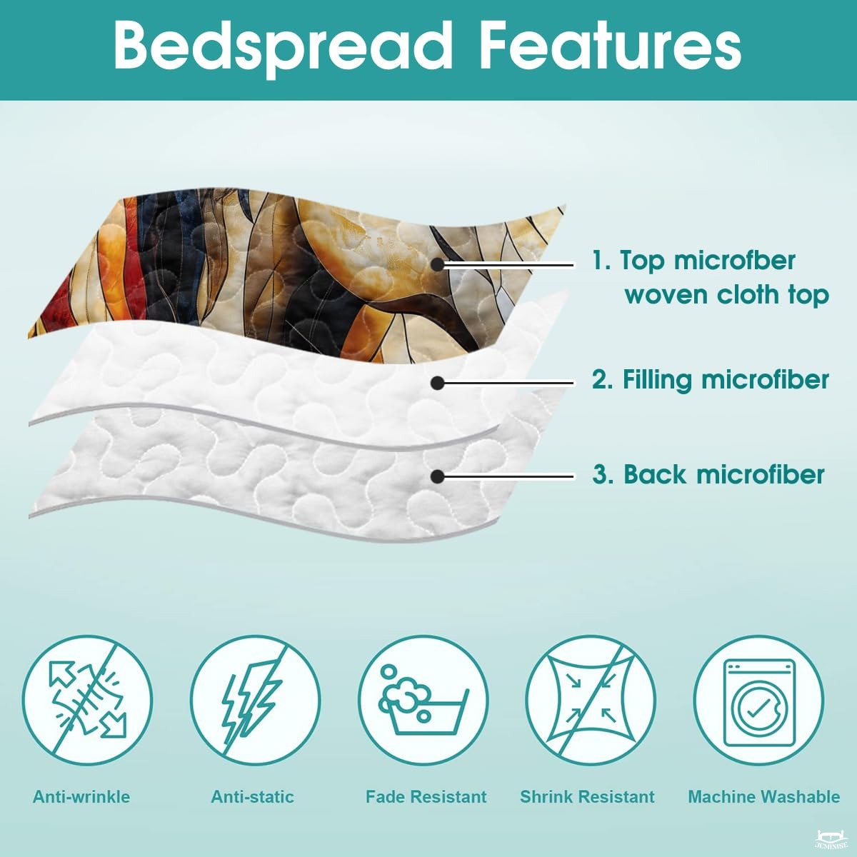 Horse Patchwork Pattern Quilt Set, Vintage Animal Quilt Printed Patchwork Style, Horse Printed Bedset Full Queen Size Quilts Bedspread, Best Gift for Bedroom Decor