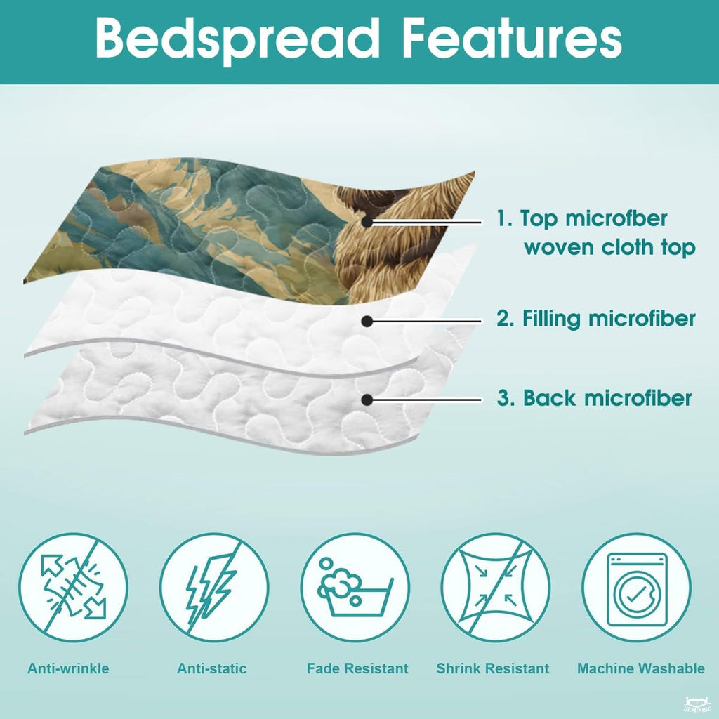 Personalized Bigfoot Peace Sign Mountain Landscape Quilt Sets