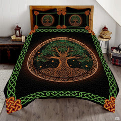 Personalized Colorful Yggdrasil Tree of Life Quilt Sets