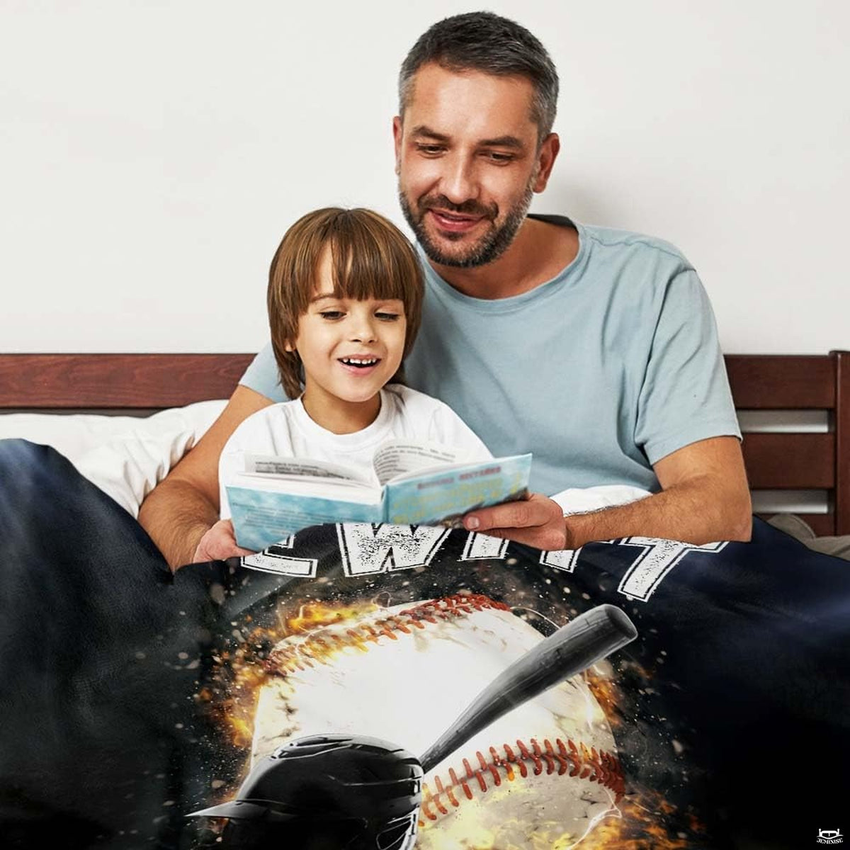Baseball graphic artwork highlighting the dark stadium lighting and bold athletic design composition.