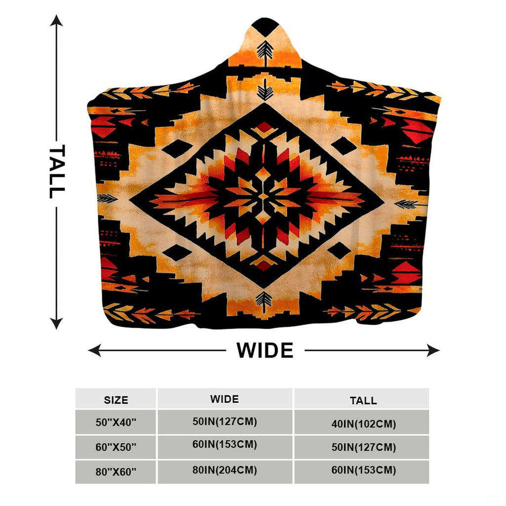Southwestern Aztec stepped diamond geometric tribal pattern in terracotta and gold, view 3.
