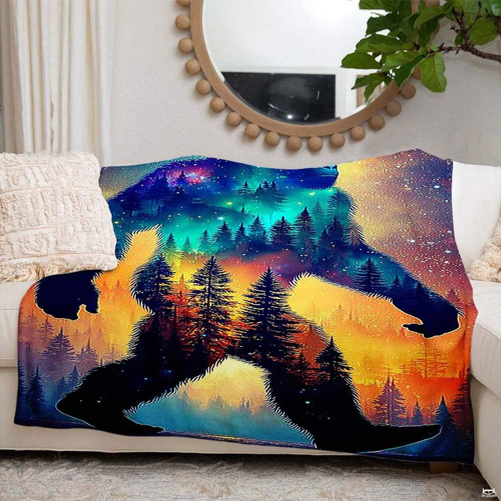 Bedroom layout featuring Bigfoot galaxy double bedding sets dunelm inspired creative decor.