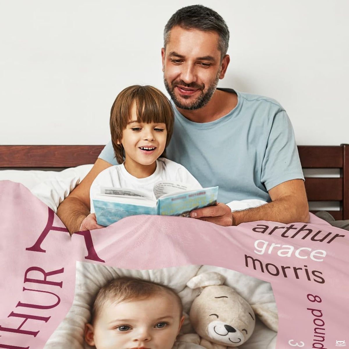 Nursery display showcasing the thematic accent blush backdrop harmonizing with contemporary bedroom decor.