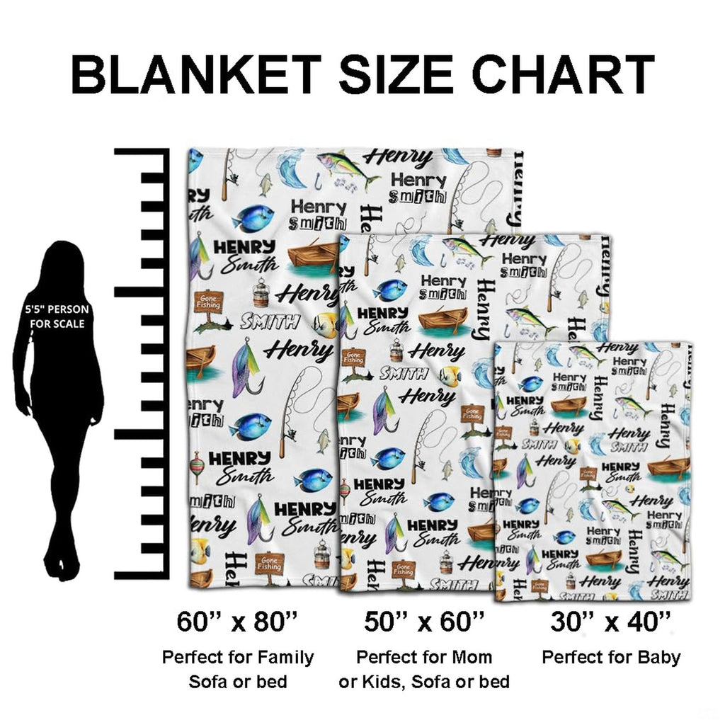 Lake angler rowboat tackle lures blanket held outdoors in park setting