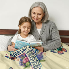 Floral cross bedding displayed in an aesthetic bohemian bedroom setting.