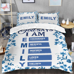 Christian Bedding Set – Inspirational Bible Verse Comforter – Religious Bedding for Women, Faith Gift for Mom, Daughter, Sister, Birthday & Religious Gifts (Christian Art)