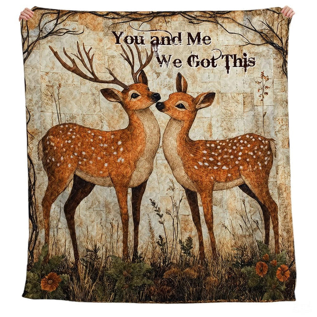 Personalized Wildlife Deer Comforter with Buck