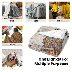 Jeminise Customized Reading Blanket for Book Lovers, Personalized Daughter Gift