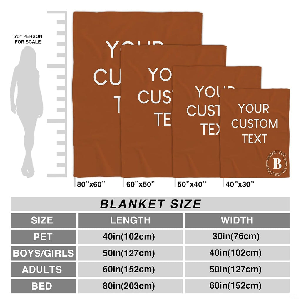 Alternative perspective of corporate logo badge graphic blanket