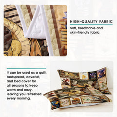 Dragon book bedding detail infographic