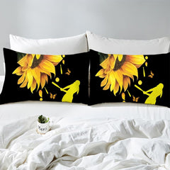 Softball Bedding Set for Softball Lover Heart Love Ball Sports Theme Comforter Girls Women Bright Teal Yellow Room Decorative Comforter Set Full Size