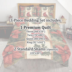 Full room setting featuring midnight woodland cardinal bedding as the centerpiece of a nature inspired room