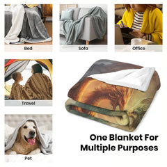 Multi-scene display collage highlighting folded dragon textile in diverse indoor relaxation settings.