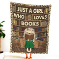 Jeminise Customized Reading Blanket for Book Lovers, Personalized Daughter Gift