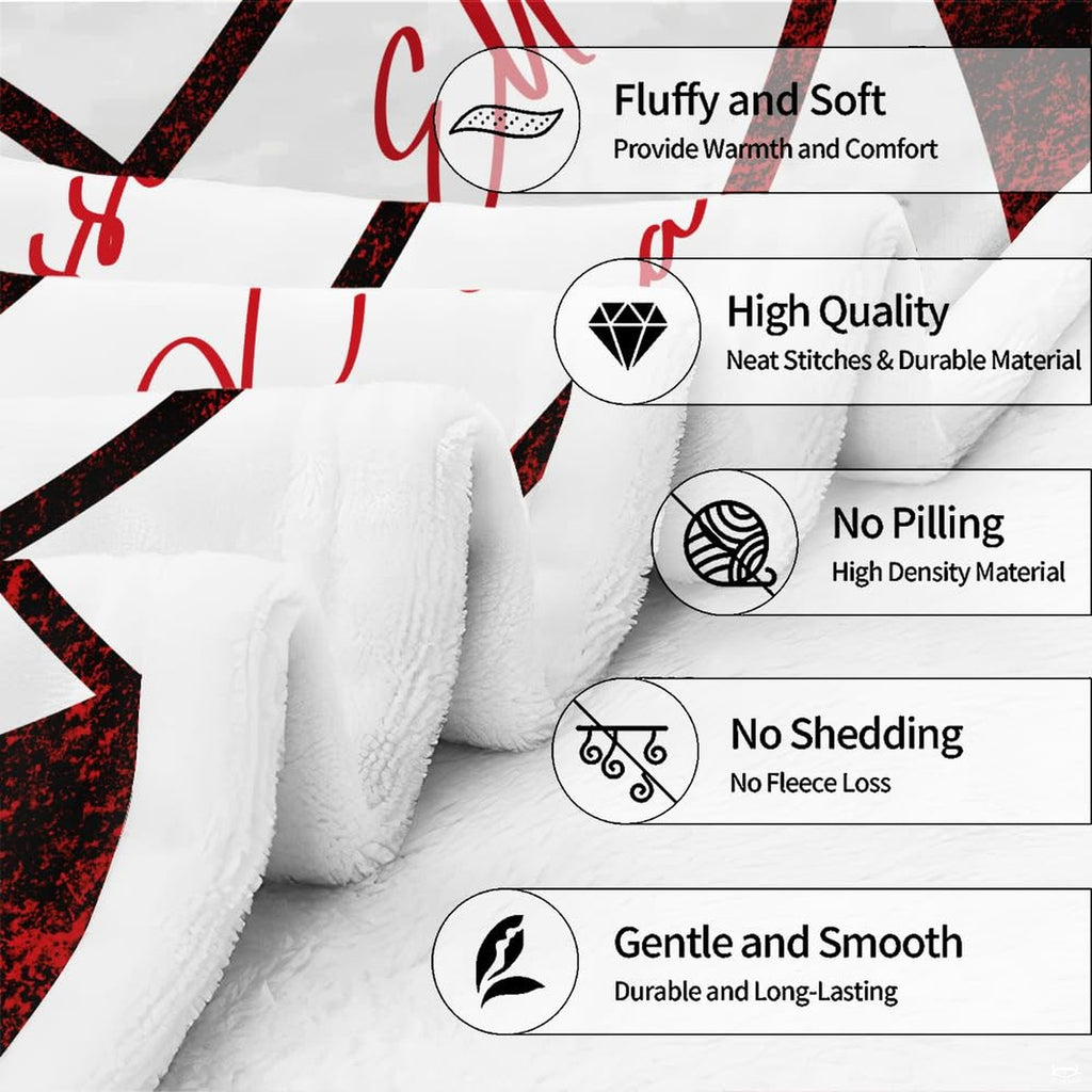 Overhead layout of volleyball thematic accent appreciation bedding with vibrant athletic typography.