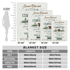 Detailed watercolor pine trees and grizzly bear illustration on woodland bedding.