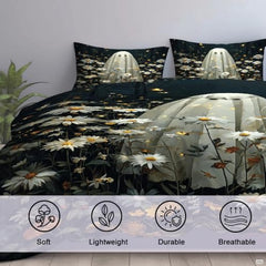 Personalized Halloween Bedding, Custom Halloween Duvet Cover, Ghost Pattern Festival Themed Comforter Cover Set for Boys Girls Adults Bedroom Bed Decoration (Ghost 11)