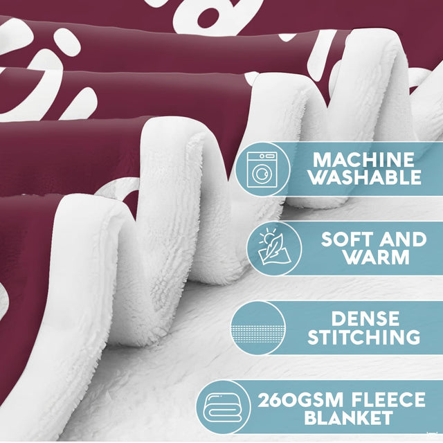 Close-up perspective highlighting folded edges, white lining detail, and printed cheer artwork.