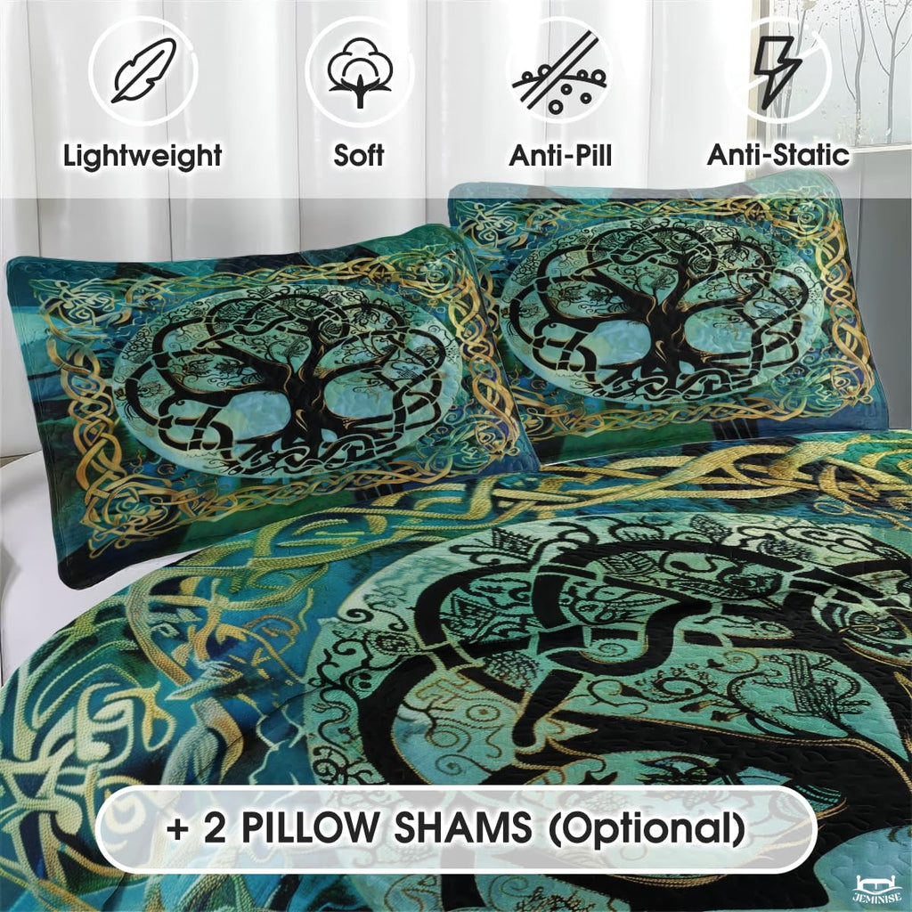 Folklore Tree of Life in Celtic Knot Quilt