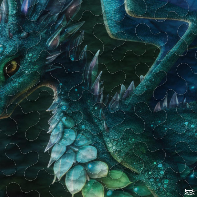Fantasy Mythical Dragon Comforter Set with Winged Dragon And Bedroom Setting