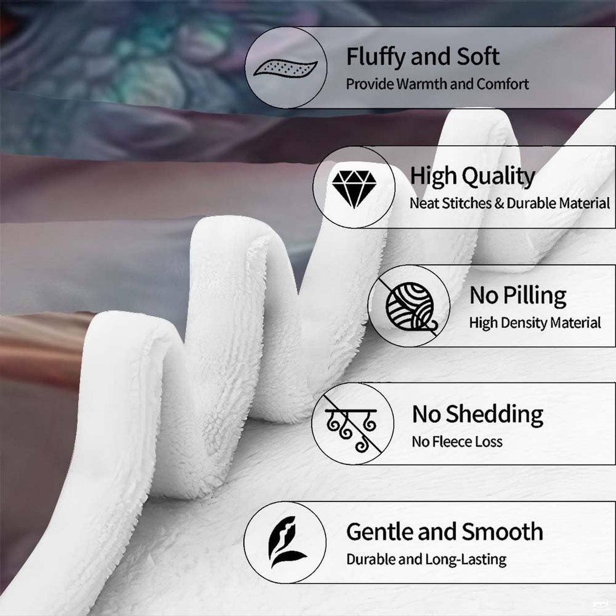 Close-up visual showcasing detailed white interior lining and printed fantasy dragon surface
