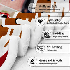 Alternative perspective of maroon youth gridiron graphic blanket