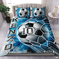 Custom Soccer Ball Goal Personalized Bedding Comforter Set